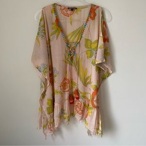 Pink, Floral Coverup